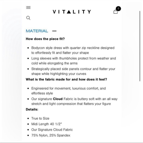 NWT Balance Vitality Athletics Tati long black dress - Picture 4 of 4